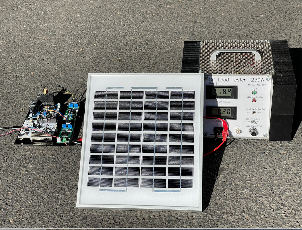 UG13009 Solar panel test setup