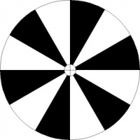 Black and White Pinwheel